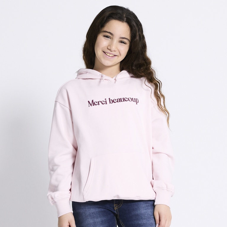 Printed hoodie "Smilla" Light Pink